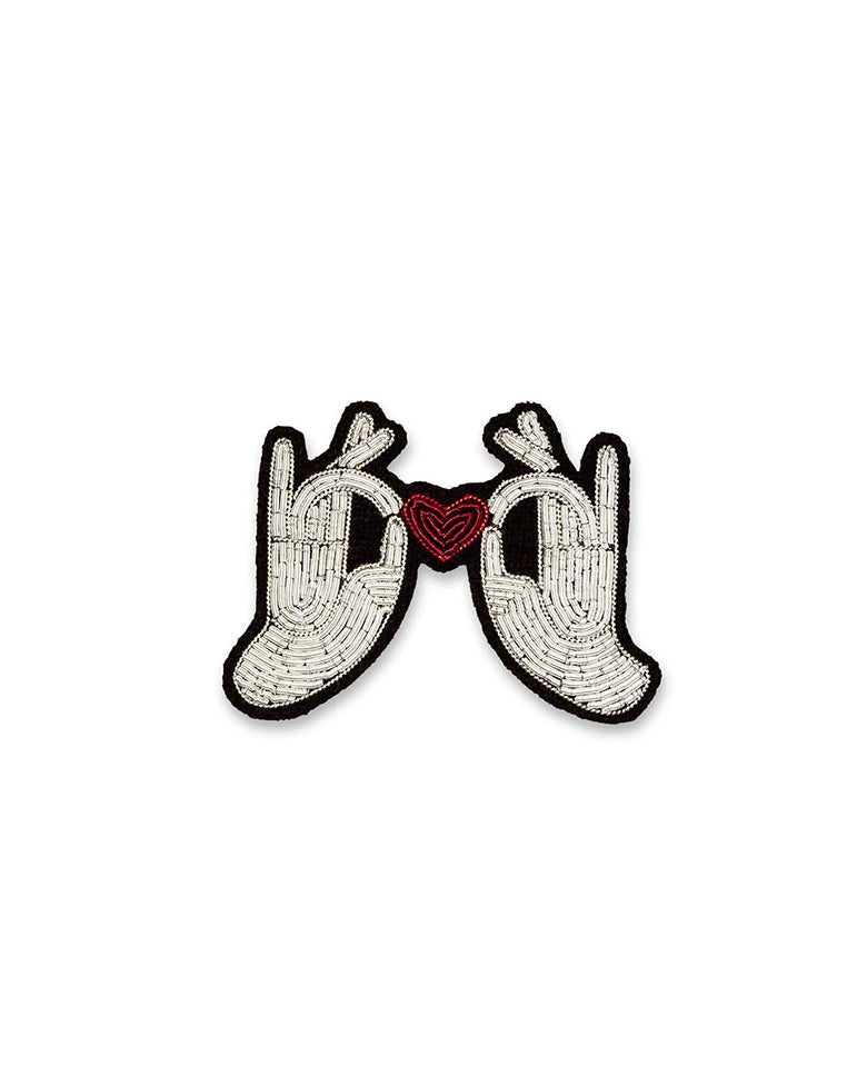 Hands & Heart Brooch MULTI