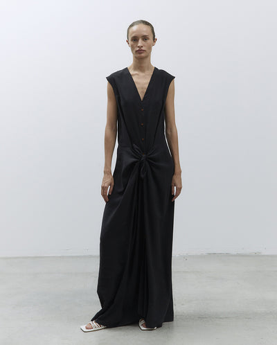 Peachy Touch Maxi Dress BLACK