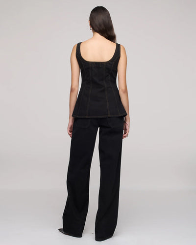 Cocoon Bustier Top - Black