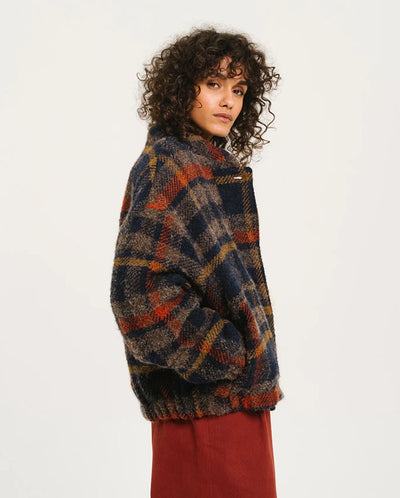 Lison Check Wool Jacket - Multicolor