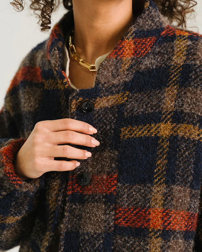 Lison Check Wool Jacket - Multicolor