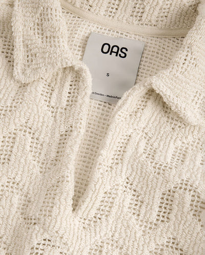 Atlas Cuba Crochet Shirt -  Ecru