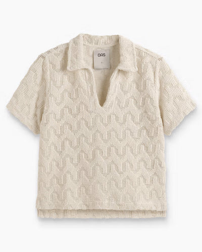 Atlas Cuba Crochet Shirt -  Ecru