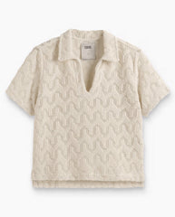 Atlas Cuba Crochet Shirt -  Ecru