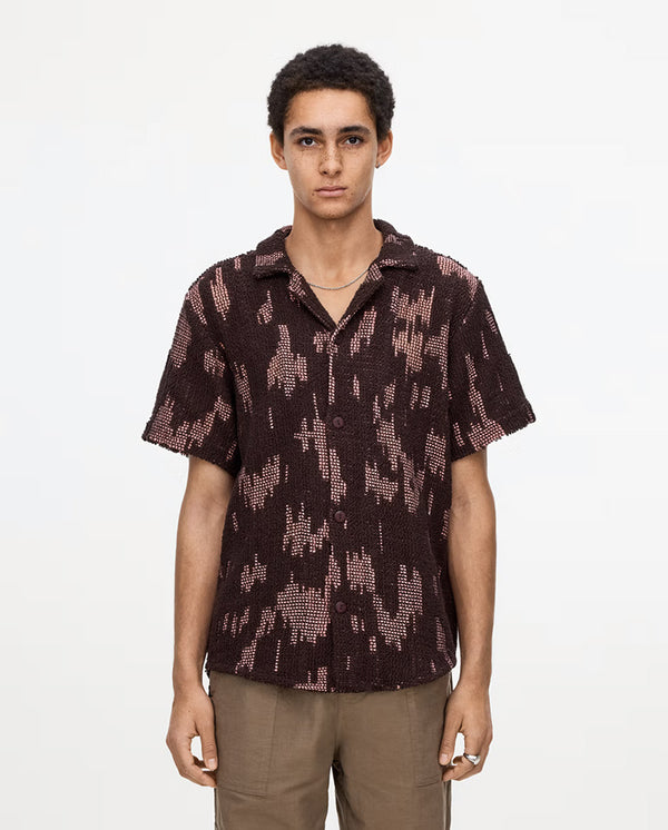 Blink Cuba Crochet Shirt - Pink Burgundy