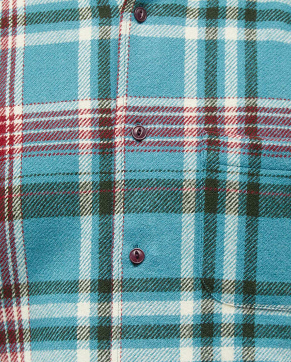 Dean Flannel Check shirt Blue Multi