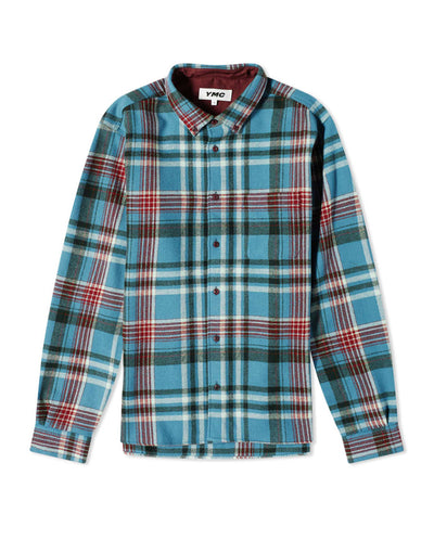 Dean Flannel Check shirt Blue Multi