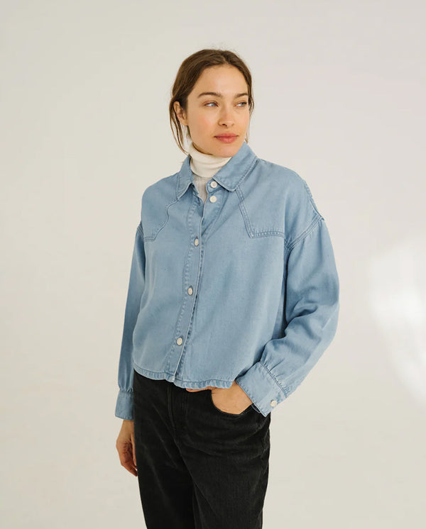 Emi Bleach Shirt - Denim