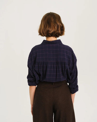 Emeline blouse - Blue Check
