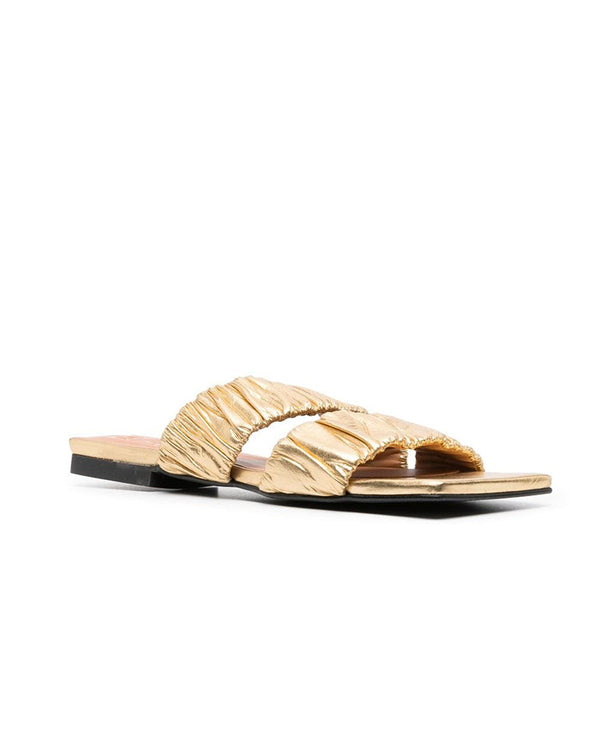 Smock Flat sandal GOLD