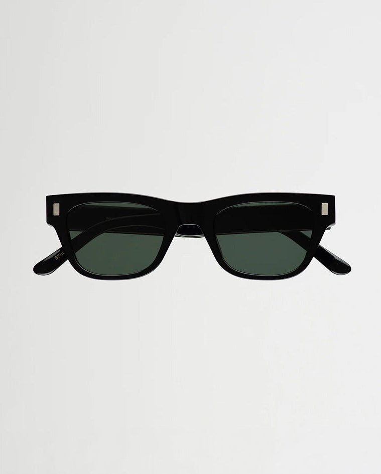 Aki Black - Green Solid Lens
