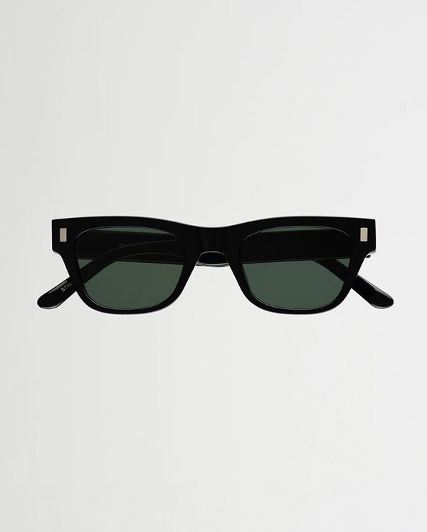 Aki Black - Green Solid Lens