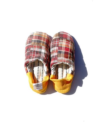 Patchwork Slipper Dobby Cloth / Red