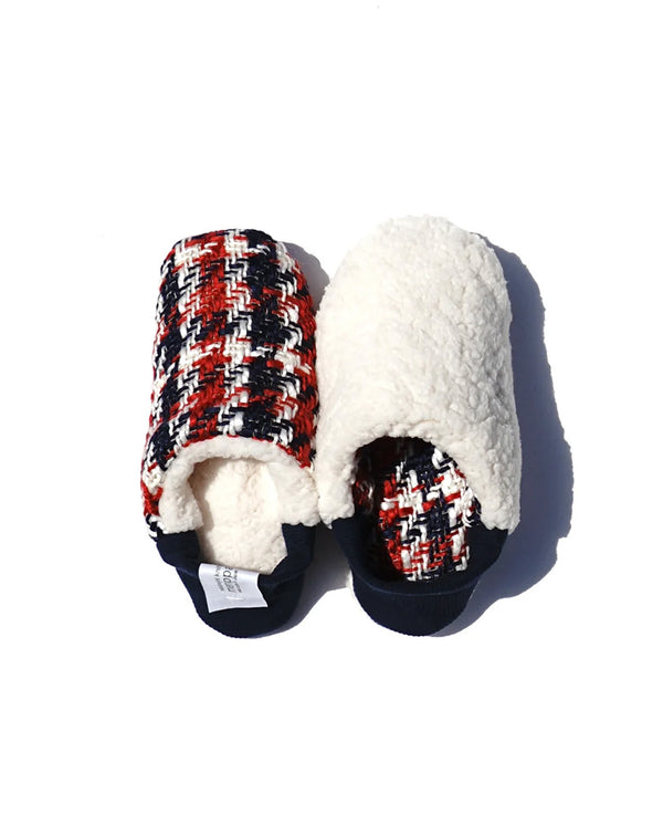 Big Tweed Slipper Sheep Boa / Navy