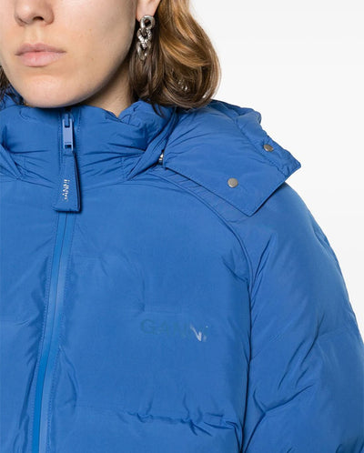 Soft Puffer Short Raglan Bright Cobalt