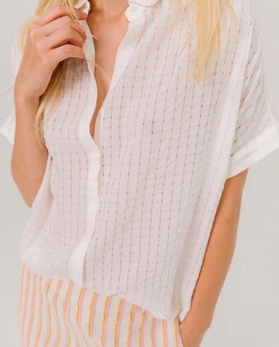Louisa Pacora Blouse - White