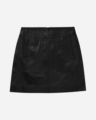Limone Leather Mini skirt BLACK
