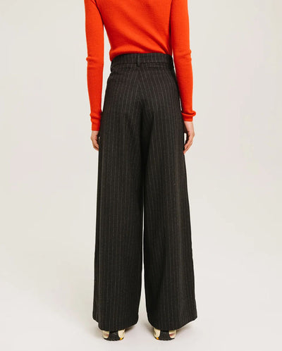 Gaby Stripe Trouser - Grey Stripe