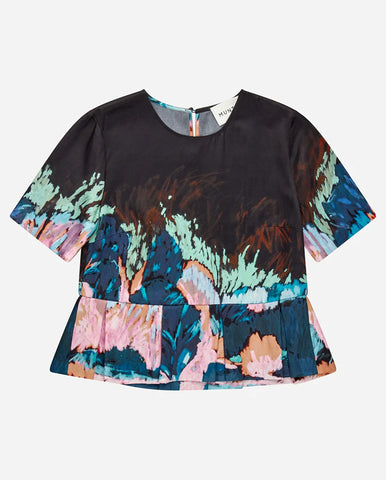 Frewin Printed Blouse Ecru Print