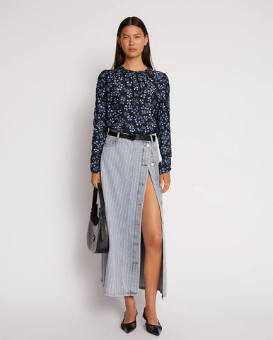 Frewin Printed Blouse Ecru Print
