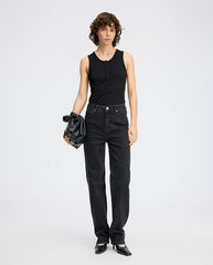 Boma Button Tank Top BLACK