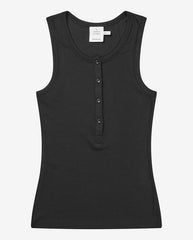 Boma Button Tank Top BLACK
