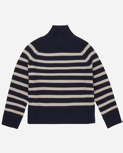 Arissa Stripe Knit - Navy