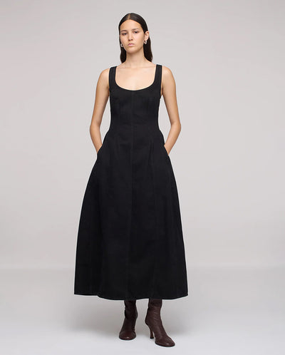 Cocoon Bustier Dress - Ever Black