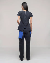 Linear Denim Top - Hurricane