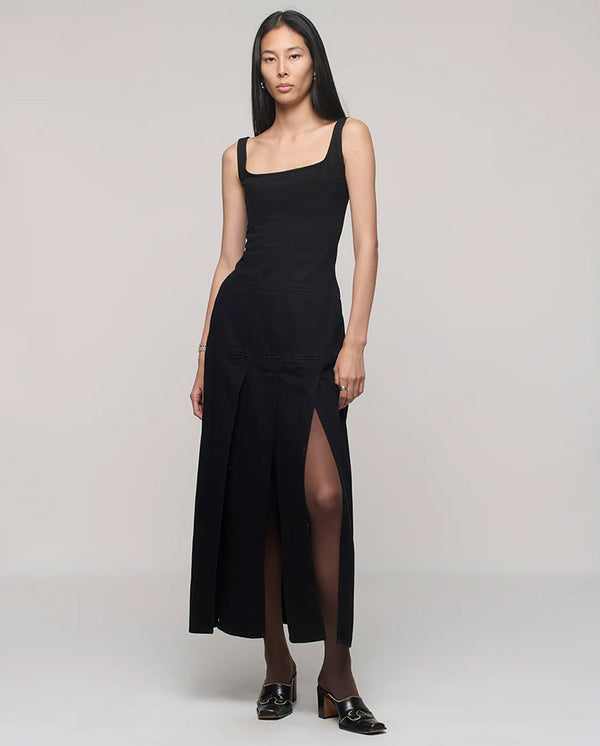 Strip Dress - One Year Black
