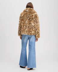 Lestine Faux Fur Jacket - Camel