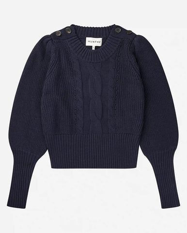 Impossible2 Embroidered Knit - Navy