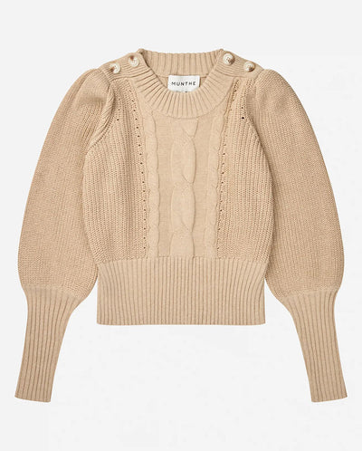 Lysta Button Detail Knit - Navy