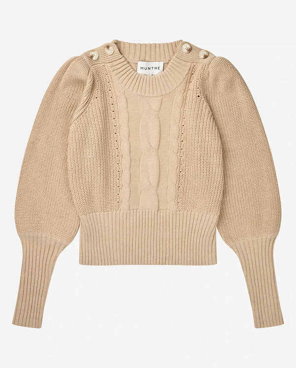 Lysta Button Detail Knit - Navy