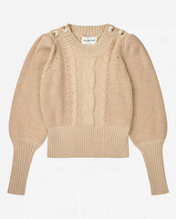 Lysta Button Detail Knit - Navy