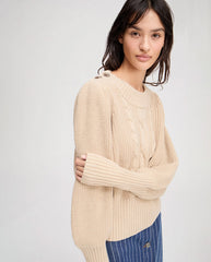 Lysta Button Detail Knit - Navy