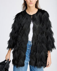 Rosevilla Ruffle Jacket BLACK