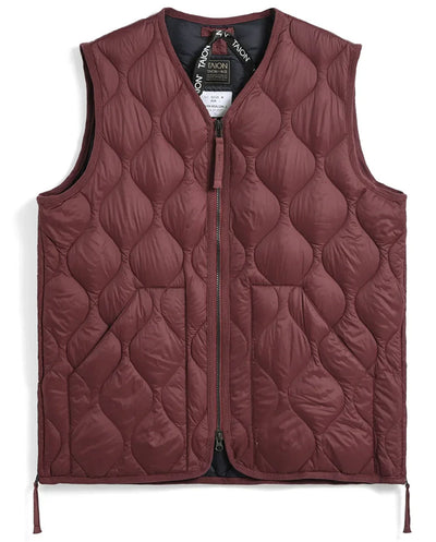MILITARY V NECK DOWN VEST - AZUKI