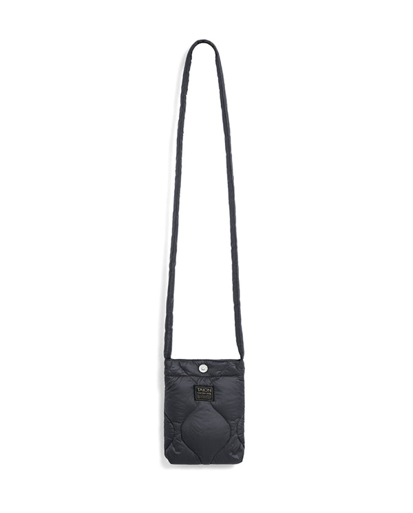 Military Cross Body Down Bag Small - D.Charcoal