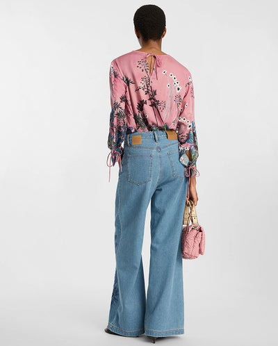 Basilia Printed Blouse - Print Berry