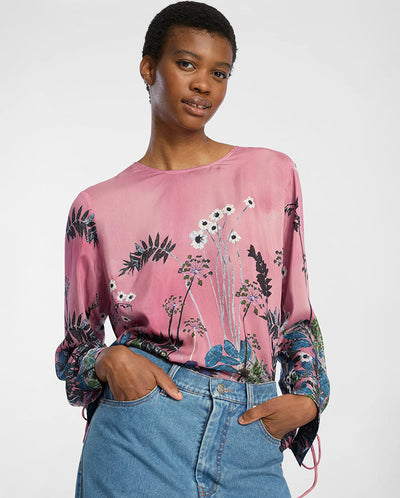 Basilia Printed Blouse - Print Berry
