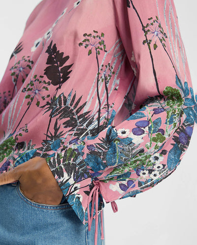 Basilia Printed Blouse - Print Berry