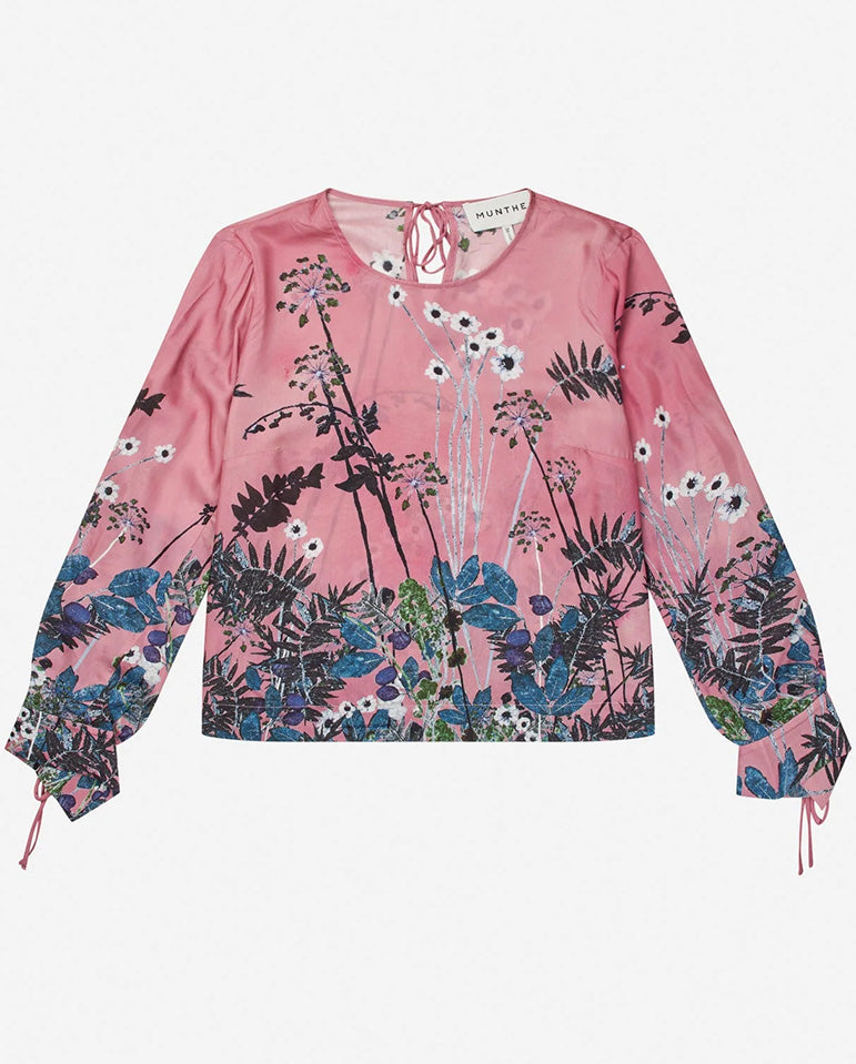 Basilia Printed Blouse - Print Berry
