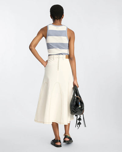 Tezza Stripe Vest Top - Blue Stripe
