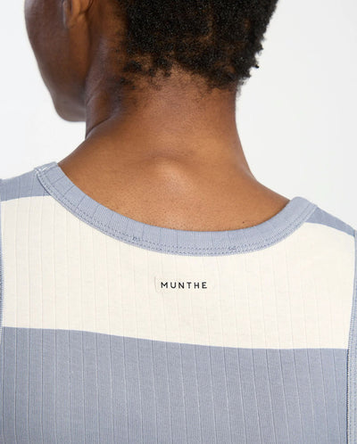 Tezza Stripe Vest Top - Blue Stripe