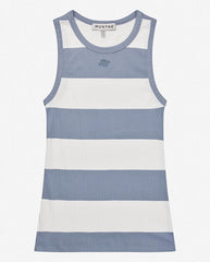 Tezza Stripe Vest Top - Blue Stripe
