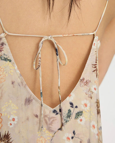 Barika Slip Dress - Nature Print