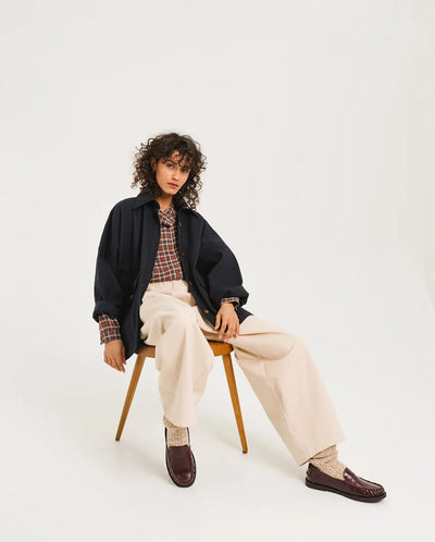 Romane Oversize Jacket - Navy