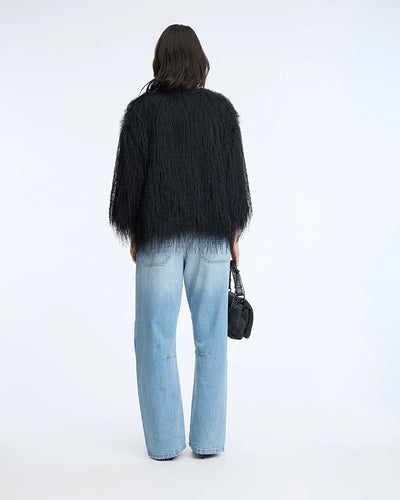 Cyanna Fringe Jacket - Black