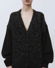Mohair Cardigan Black